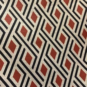 Tela Lino Geométrico Rombos