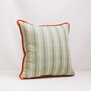 COJIN ESPIGA VERDE CORDON TEJA
