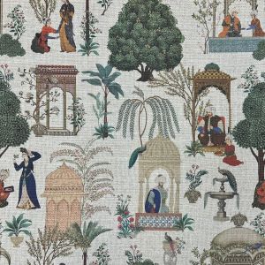 TELA LINO PAISAJE GANES