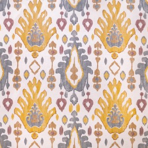 TELA LINO IKAT BALI MOSTAZA