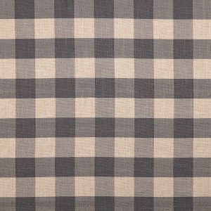 Tela de lino con cuadros vichy tejidos en tonos grises