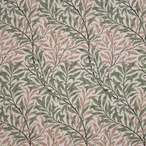 Tela Morris Hojas Rosas