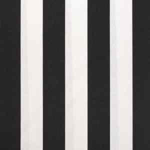 Tela Rayas Negro Blanco es un algodón poliéster de doble ancho estampado con rayas verticales en negro y blanco