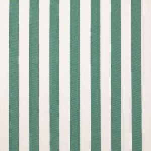 Loneta con rayas medianas tejidas en color verde.
