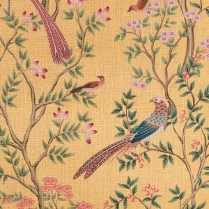 Tela Lino Jardín de Faisanes